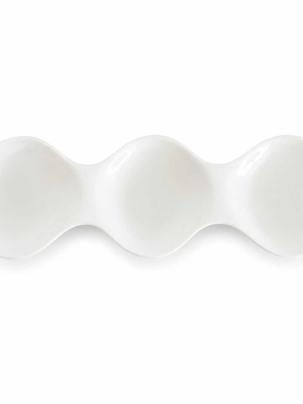 Pier 1 Triple Ceramic Condiment Server – EUC Entertaining Dish, White Modern